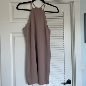 Lulu’s Endlessly Endearing Beige Dress
